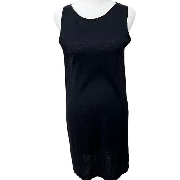 Eileen Fisher | 100% Wool Sleeveless Shift Dress - Picture 1 of 8